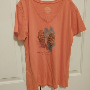 Life Is Good Women's Not All Who Wander Are Lost Crusher Tee